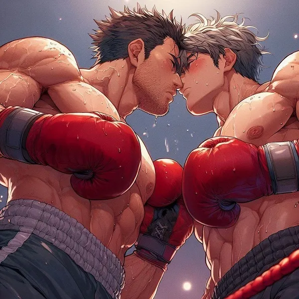 Ảnh anime nam 3D đấm boxing