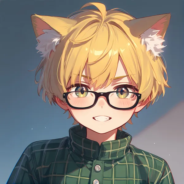 ảnh anime nam đeo kính