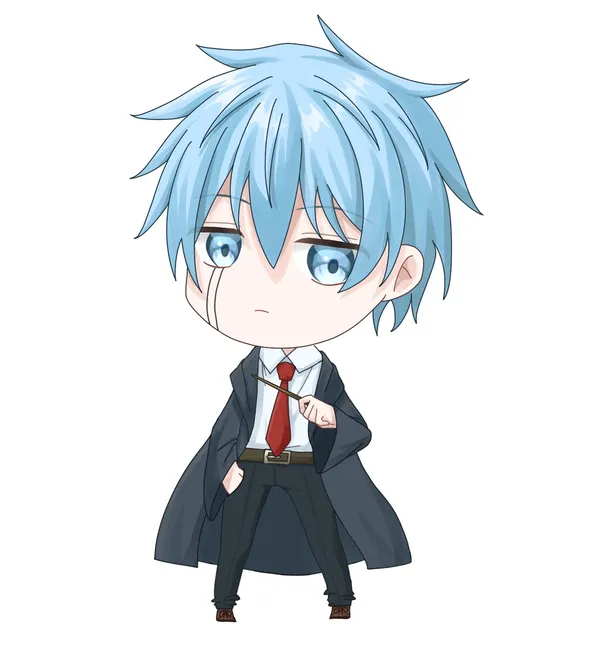 ảnh anime nam chibi đang khóc