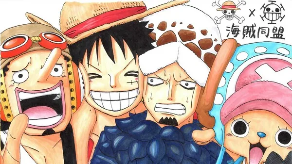 ảnh anime one piece cùng các nhân vật khác