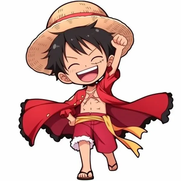 ảnh anime one piece luffy cute 