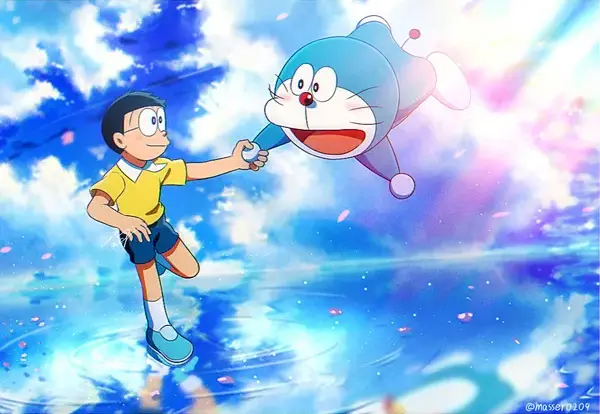 ảnh doraemon anime cute lạc vào thế giới khác 