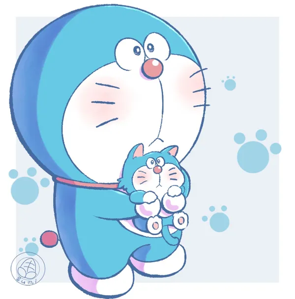 ảnh doraemon anime cute và chú Doreamon bé