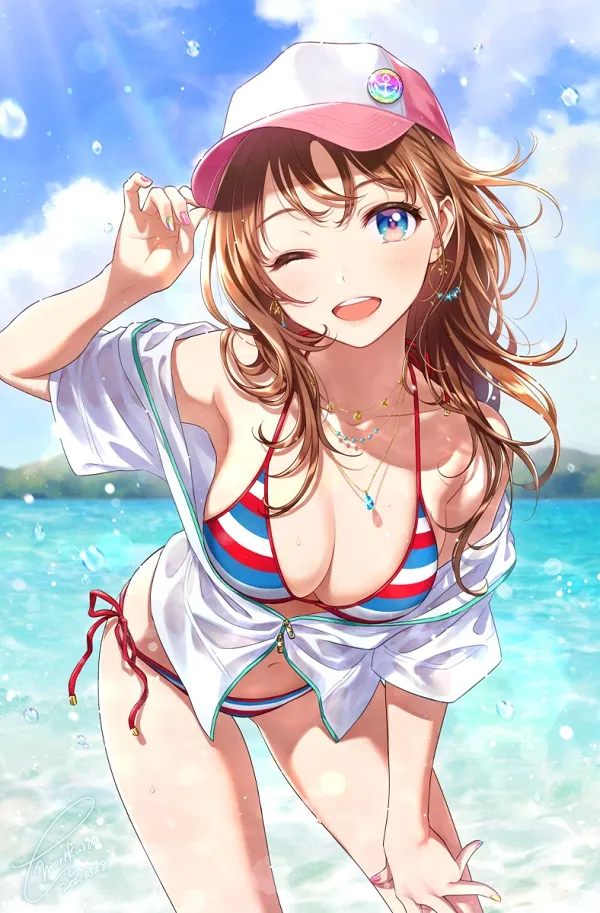 ảnh gái anime cute bikini