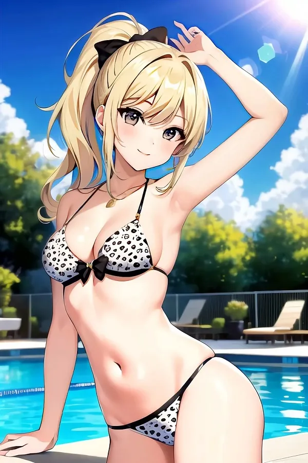 ảnh gái anime sexy bikini báo