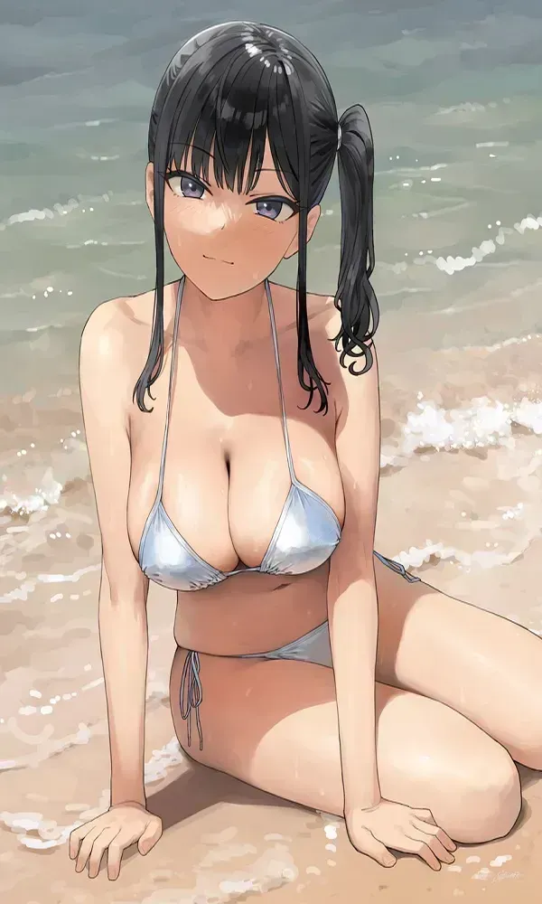 ảnh gái anime vú to bikini