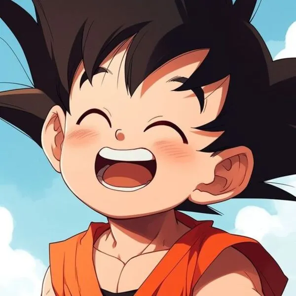 Son Goku cười tươi