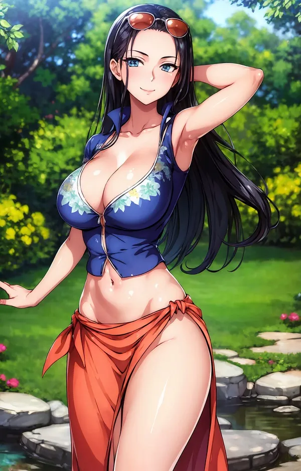 ảnh nico robin đẹp nhất đưa tay sau gáy