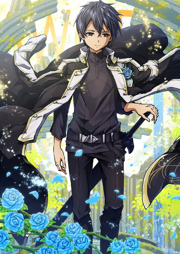 anime kirito ngầu mặt buồn 