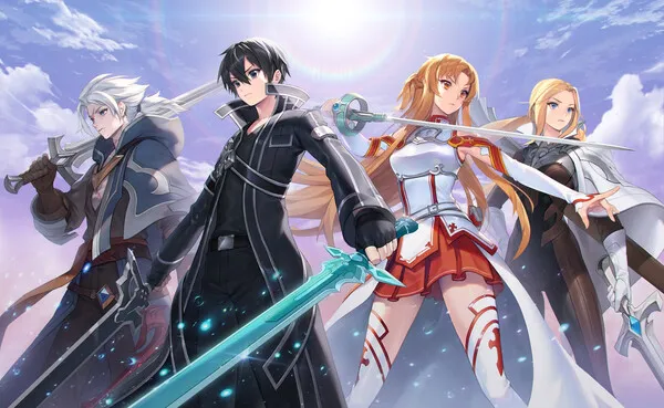 anime kirito cùng các nhân vật chính 