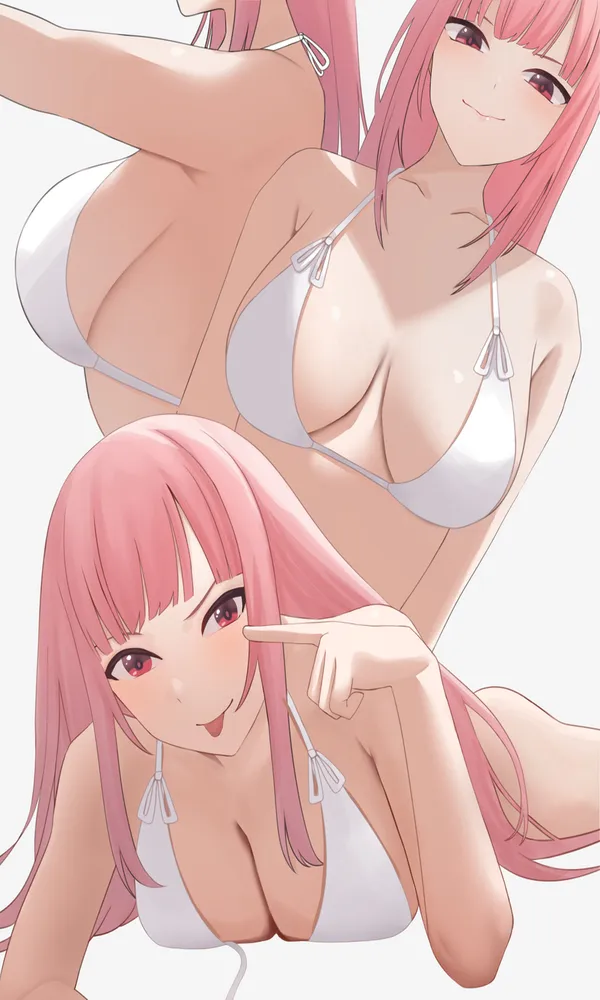 anime tóc hồng sexy