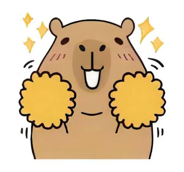 capybara anime vui tươi 