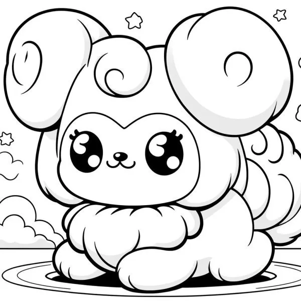 cinnamon roll coloring chú dê