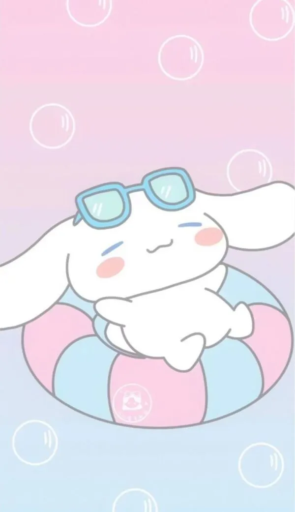 cinnamoroll anime và chiếc phao bơi đáng yêu 