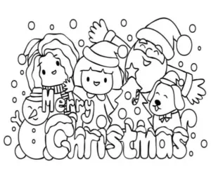 88+ bức hình Giáng Sinh tranh tô màu Noel, ông già Noel cho bé