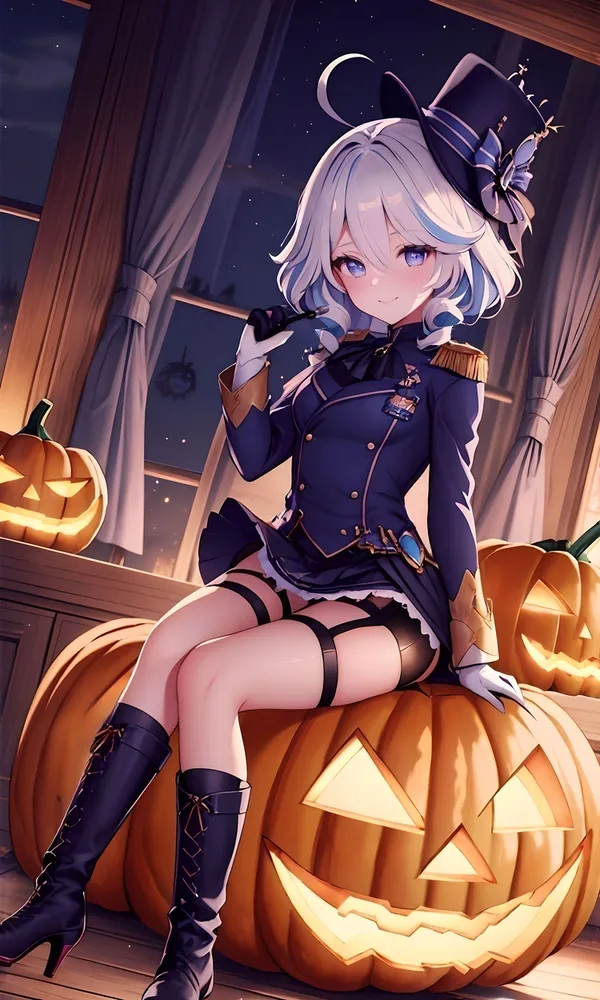 Halloween anime cầm tẩu