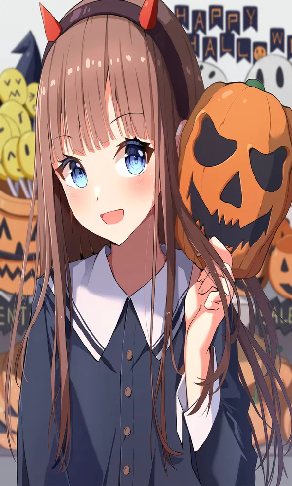 halloween anime mặt nạ bí ngô