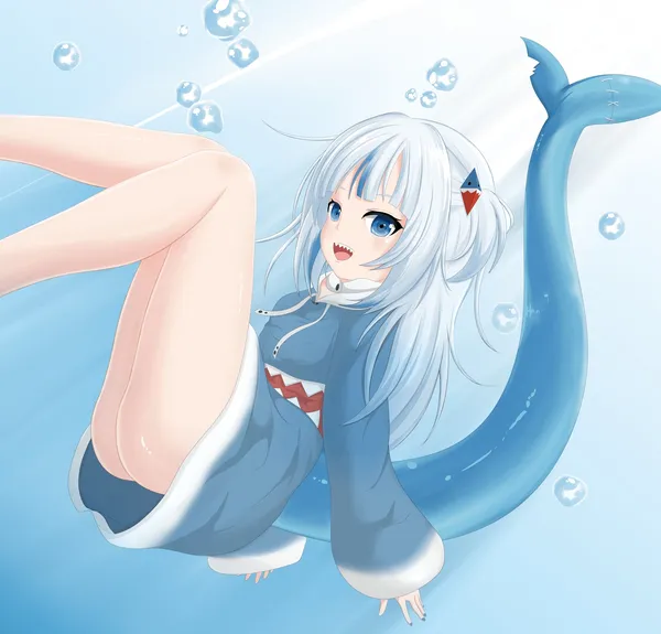 hình ảnh cá mập cute anime quyến rũ