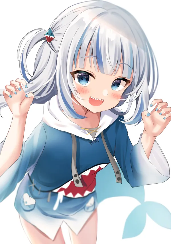 hình ảnh cá mập cute anime đáng yêu 