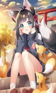 100+ Hình ảnh hồ ly 9 đuôi anime nữ và nam cute đáng yêu