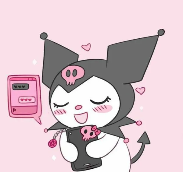 hình ảnh kuromi anime hạnh phúc