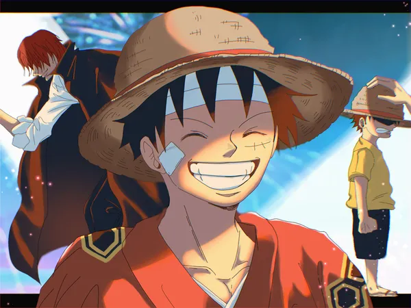 luffy one piece anime băng bó 