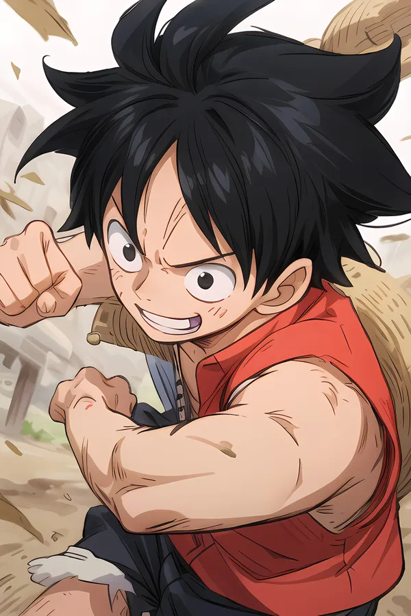 luffy one piece anime ngầu chiến đấu