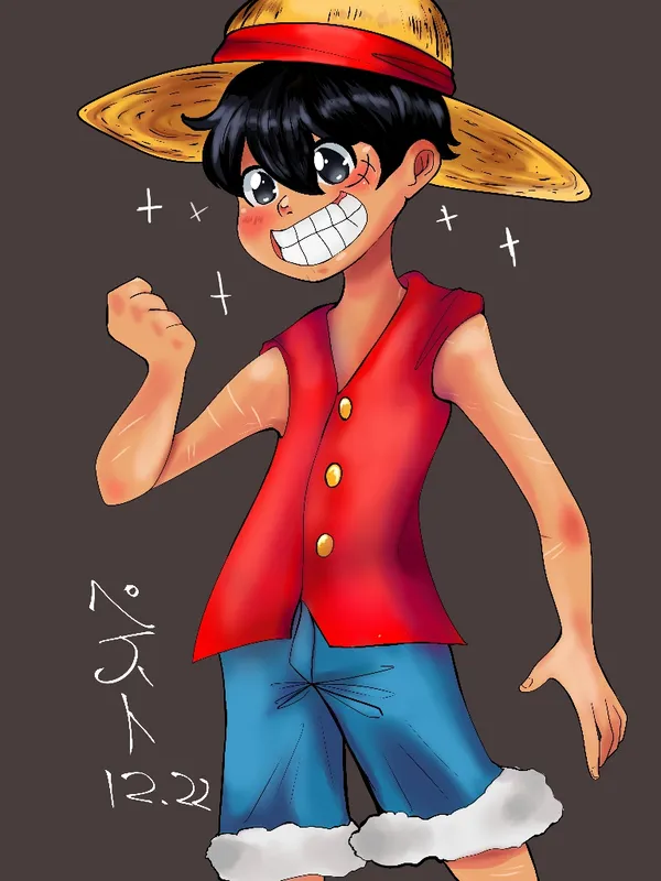 luffy one piece anime đáng yêu 