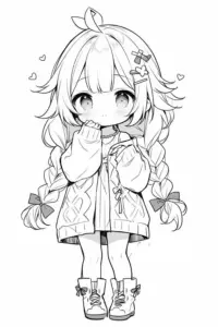 Tuyển tập 99+ tranh tô màu anime cute đơn giản đẹp nhất