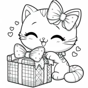 40+ tranh tô màu con mèo cute đáng yêu cho bé