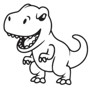 tranh tô màu khủng long