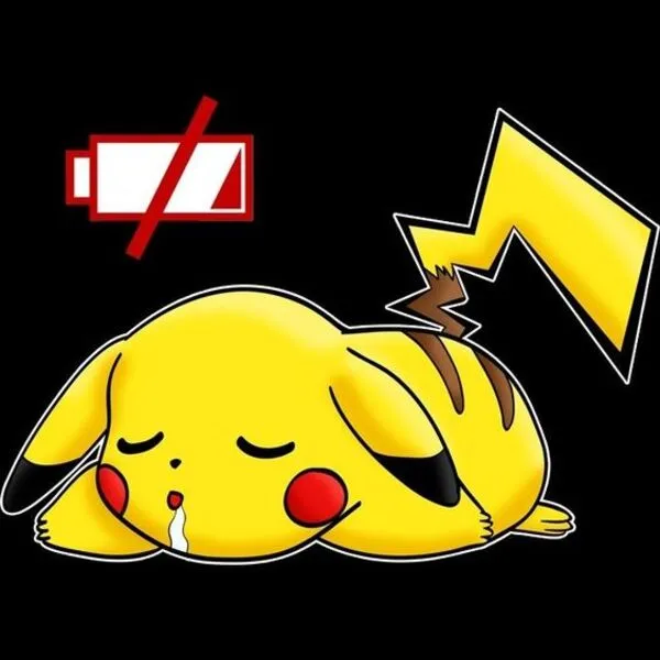 ảnh pikachu hết năng lượng 