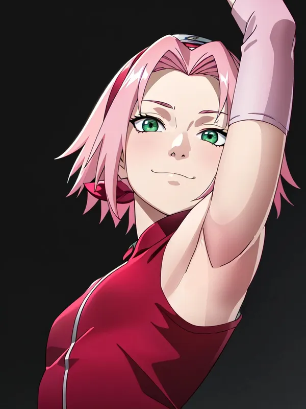 Sakura Haruno áo đỏ bó