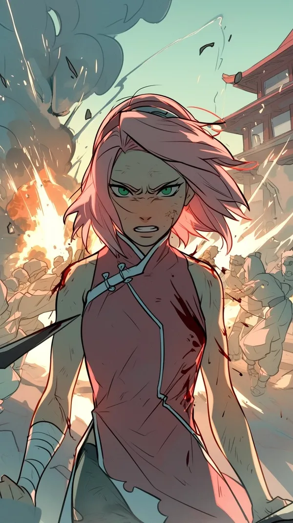 Sakura Haruno chiến đấu