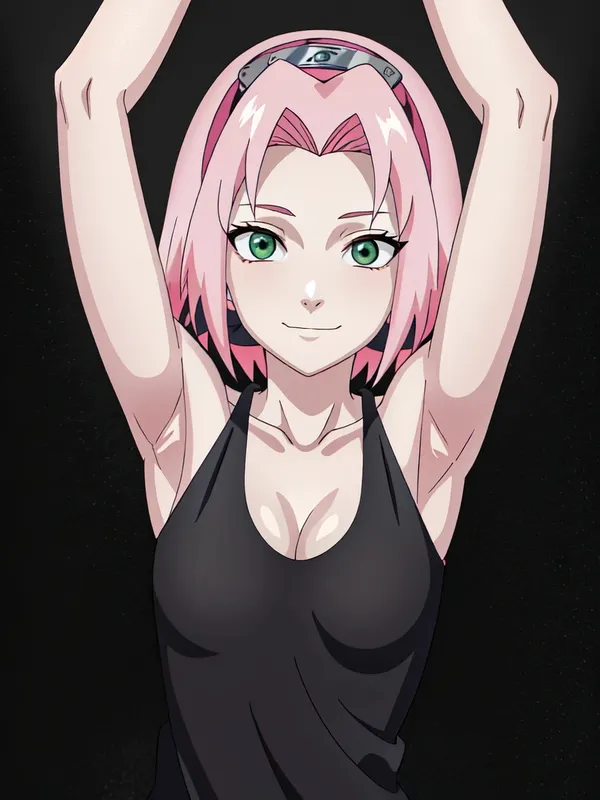 Sakura Haruno dơ tay