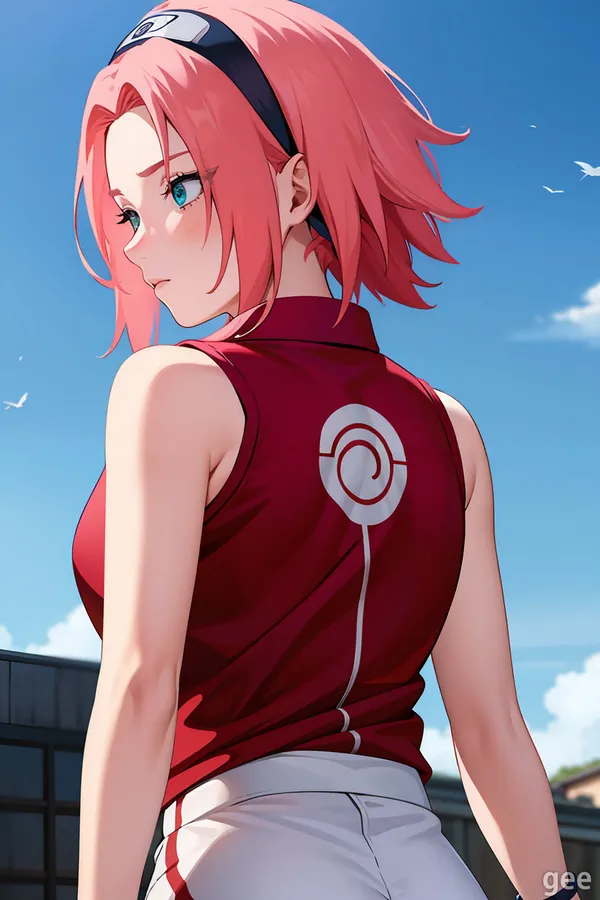 Sakura Haruno quay lưng