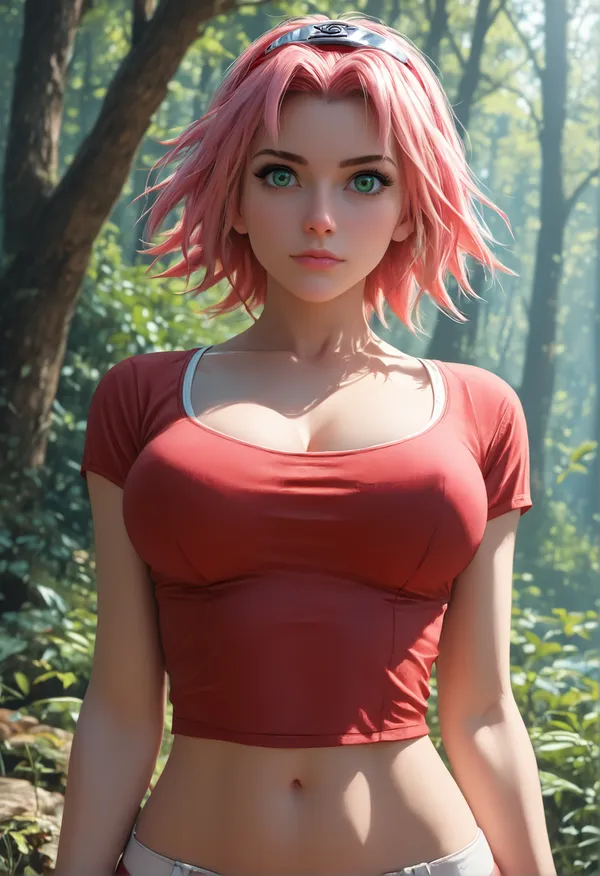 Sakura Haruno trong rừng