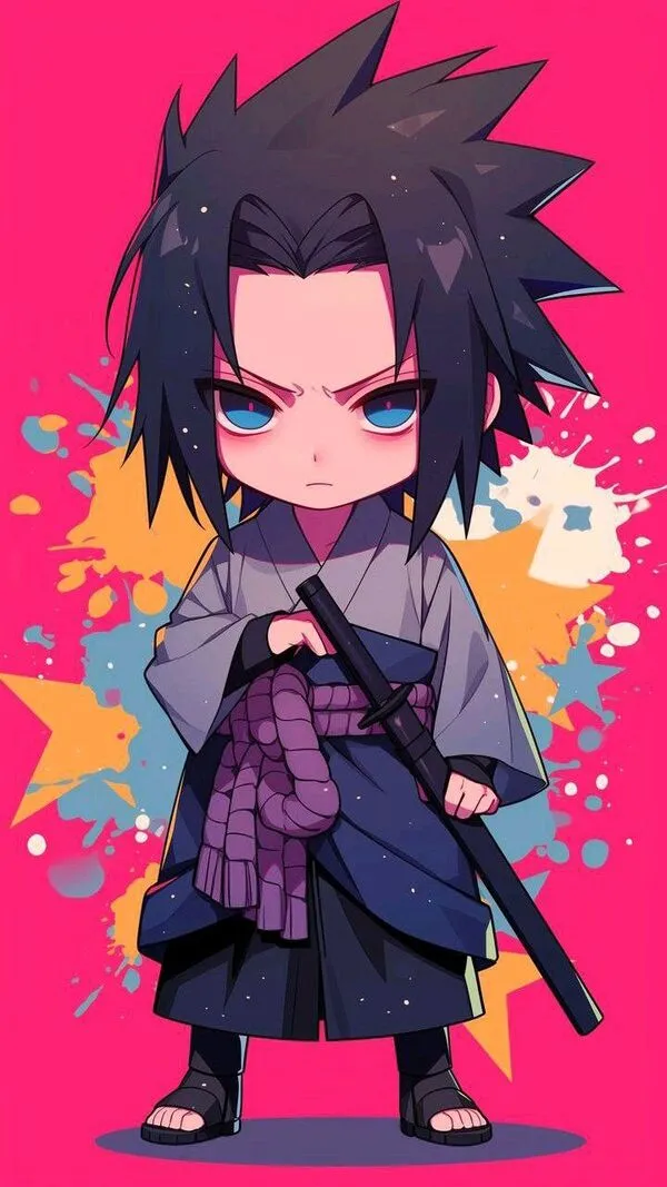 ảnh sasuke cute tức giận 