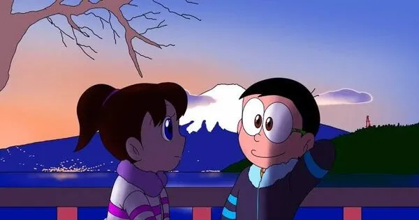 ảnh shizuka anime cùng nobita 