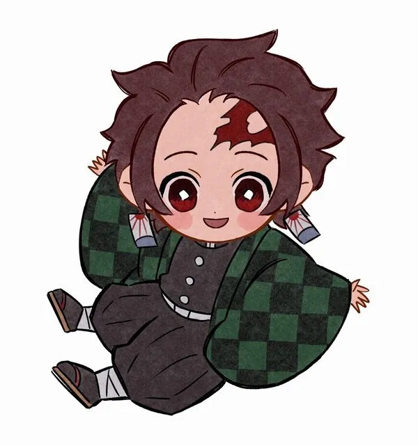 ảnh tanjiro cute chibi