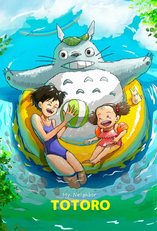 ảnh totoro cười tươi 