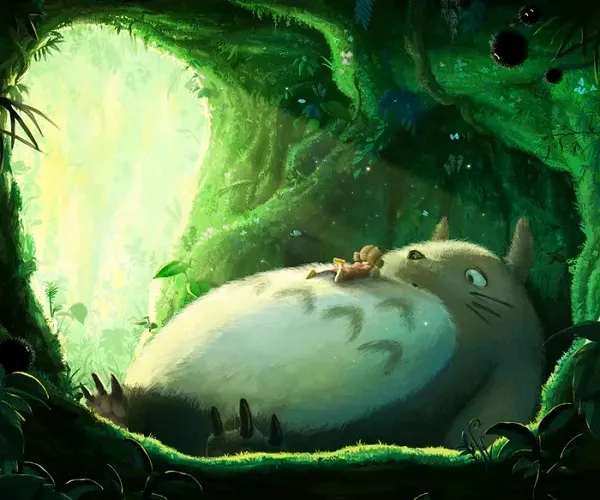 ảnh totoro đang ngủ 