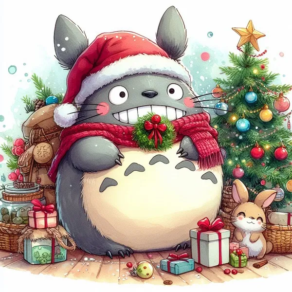 ảnh totoro noel 