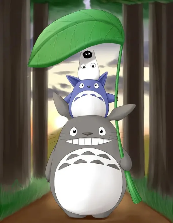 ảnh totoro trong rùng 