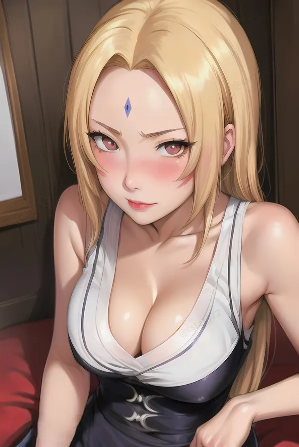 ảnh Tsunade áo ba lỗ trắng