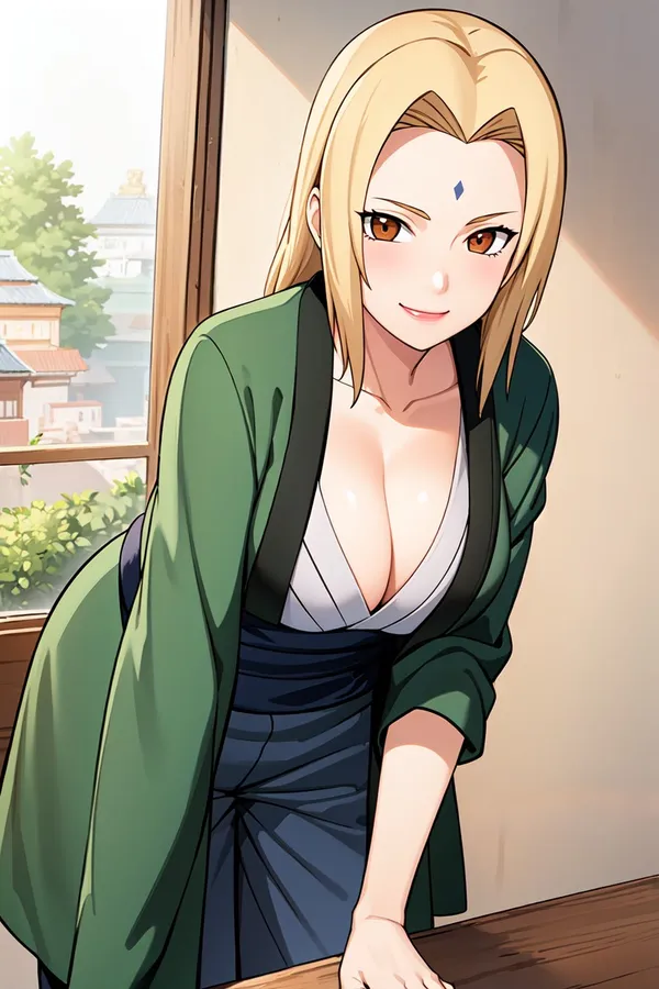 ảnh Tsunade áo xanh