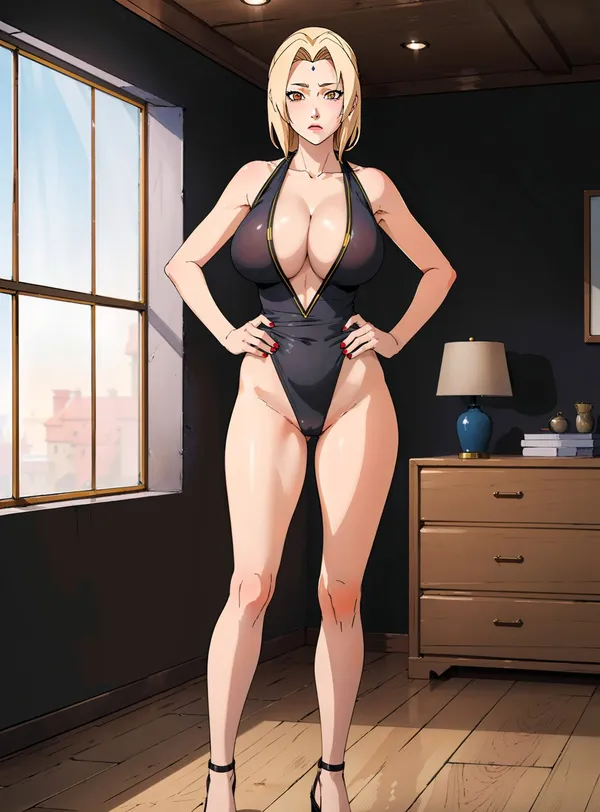 ảnh Tsunade chống tay