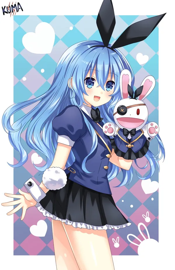 ảnh Yoshino anime mặc váy đen