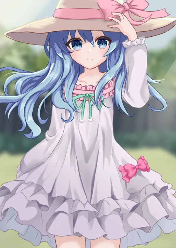 ảnh Yoshino anime mũ nơ