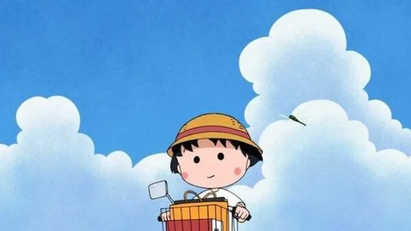 chibi maruko-chan đi xe đạp 